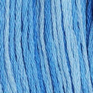 %Příze Mouline ombre 100%bavlna 1,75g/8m 24ks/bal. 55262 modrá (cena / klubko)