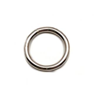 Sedlářské kroužky svařované Fe průměr 16mm stříbrné (cena / kus)