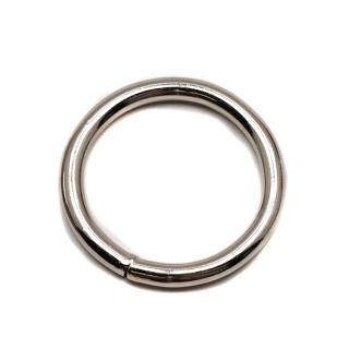 Sedlářské kroužky svařované Fe průměr 25mm stříbrné (cena / kus)