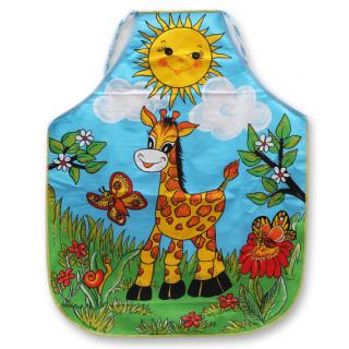 Zástěra dětská 100%bavlna 64x50cm 300 žirafa (cena / kus)