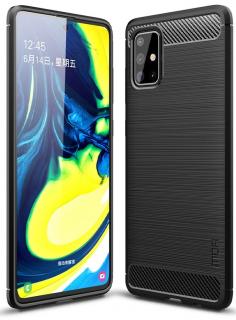 Pouzdro Mofi Carbon pro Samsung Galay A71 Barva: černá