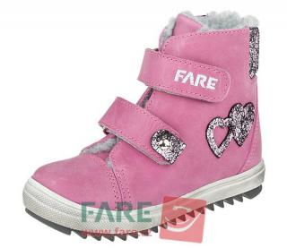 Dětské zimní kotníkové boty Fare 2149154 růžové Velikost: 23 (EU)