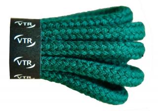 Kulaté bavlněné tkaničky do bot 1 tmavě zelená Délka: 110 cm