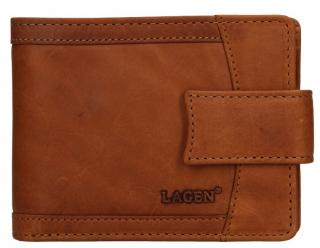 Pánská kožená peněženka Lagen V-06/V světle hnědá
