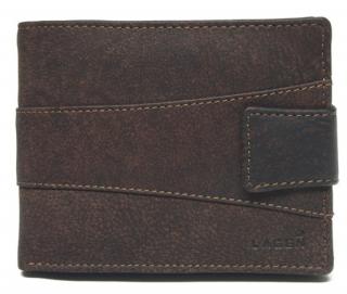 Pánská kožená peněženka Lagen V-98 tmavě hnědá