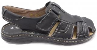Pánské kožené sandály Hilby 051 černá Velikost: 42 (EU)