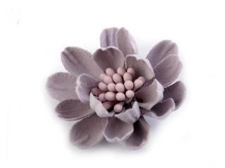 Aplikace květ s pestíky 33 mm 780162 - 5 fialová lila
