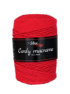 Cordy macrame 2,5 mm - 8009 červená