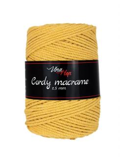 Cordy macrame 2,5 mm - 8190 -  žlutá