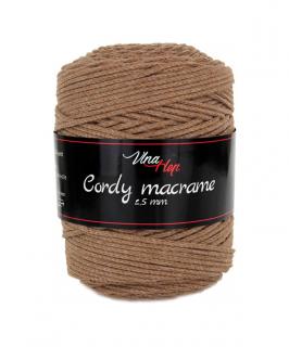 Cordy macrame 2,5 mm - 8218 - hnědá