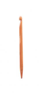 Háček bambusový pro pletení, s otvorem na  knooking 10 mm