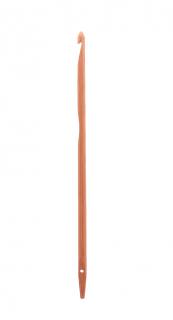 Háček bambusový pro pletení, s otvorem na  knooking 4,5 mm