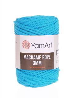 Macrame Rope 763, 3mm - tyrkysová