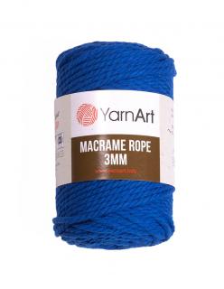 Macrame Rope 772, 3mm - modrá
