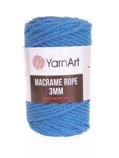 Macrame Rope 786, 3mm - modrá