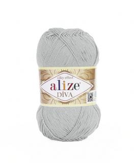 Příze Alize Diva 362 - světle šedá