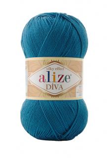 Příze Alize Diva 637 - modrá