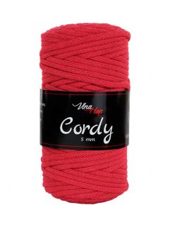 Příze Cordy 8009, 5 mm  - červená