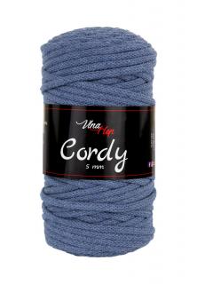 Příze Cordy 8090, 5 mm - jeansová
