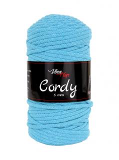 Příze Cordy 8123, 5 mm - světlá tyrkysová