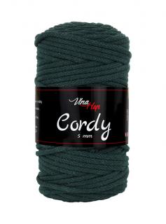 Příze Cordy 8157, 5 mm - tmavá zelená
