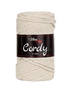 Příze Cordy 8214, 3 mm - světlá béžová