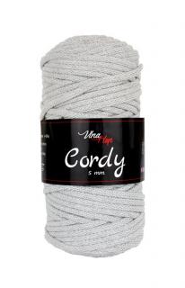 Příze Cordy 8231, 5 mm - šedá