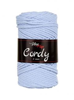 Příze Cordy 8422, 3 mm - světlá modrá