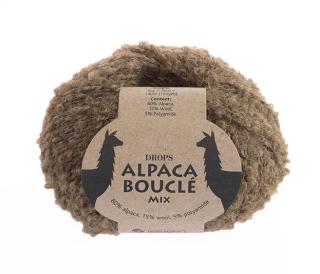 Příze DROPS Alpaca Bouclé mix 0602 - hnědá