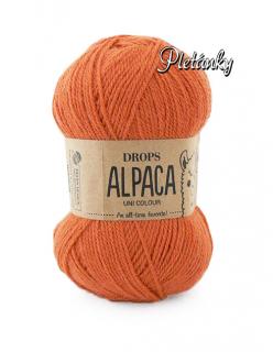 Příze DROPS Alpaca uni colour 2915 - oranžová