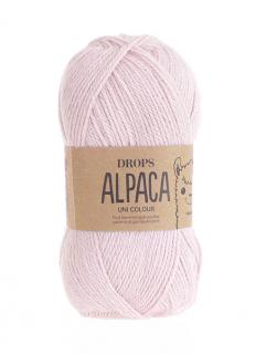 Příze DROPS Alpaca uni colour 3112 šarže 7H8112 - pudrová růžová