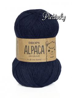 Příze DROPS Alpaca uni colour 5575 - tmavě modrá