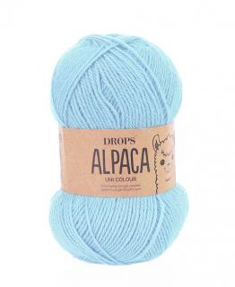 Příze DROPS Alpaca uni colour 6205 - bleděmodrá /7G3596