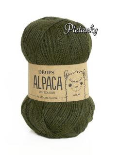 Příze DROPS Alpaca uni colour 7895 - tmavá zelená