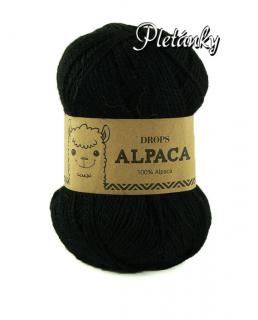 Příze DROPS Alpaca uni colour 8903 - černá