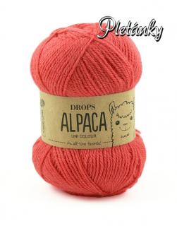 Příze DROPS Alpaca uni colour 9022 - korálová