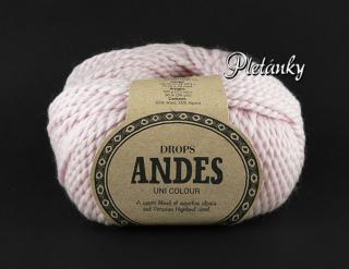Příze Drops Andes uni colour 3145 - pudrově růžová