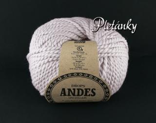 Příze Drops Andes uni colour 4010 - perlově šedá