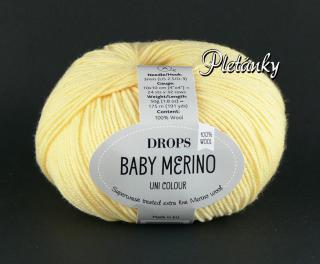 Příze DROPS Baby merino uni color 04 - žlutá