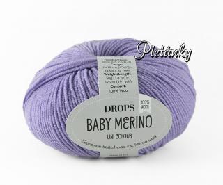 Příze DROPS Baby merino uni color 14 - lila