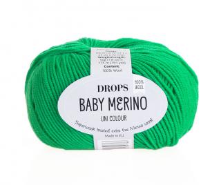 Příze DROPS Baby merino uni color 31- zelená
