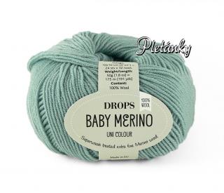 Příze DROPS Baby merino uni color 43 - světlá šedozelená