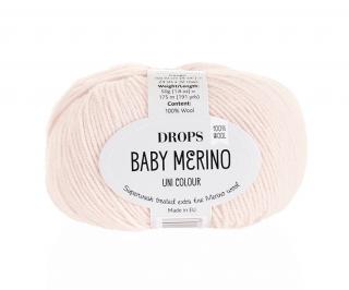 Příze DROPS Baby merino uni color 44 - pudrová