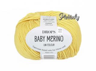 Příze DROPS Baby merino uni color 45 - citronová