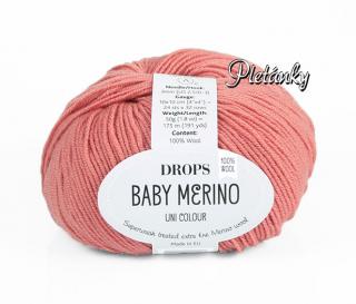 Příze DROPS Baby merino uni color 46 - růže