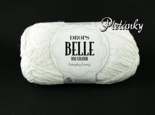 Příze DROPS Belle 01 - bílá