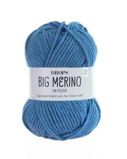 Příze DROPS Big Merino uni color 07 - džínově modrá