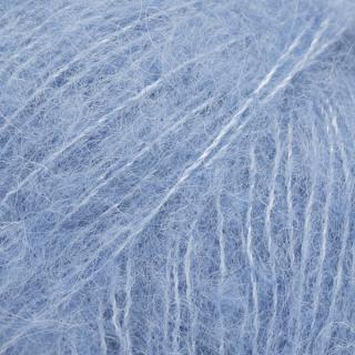 Příze DROPS Brushed Alpaca Silk 28 - nebeská modrá