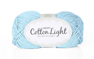 Příze DROPS Cotton light 08 - světle modrá