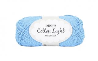 Příze DROPS Cotton light 46 - blankytně modrá